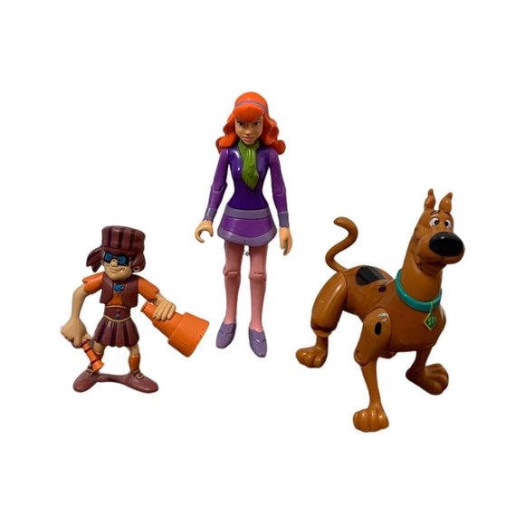 Scooby Doo Action Figures Velma Pirate Daphne Cake Toppers Toys Dog Lot of 3 - Picture 1 of 7